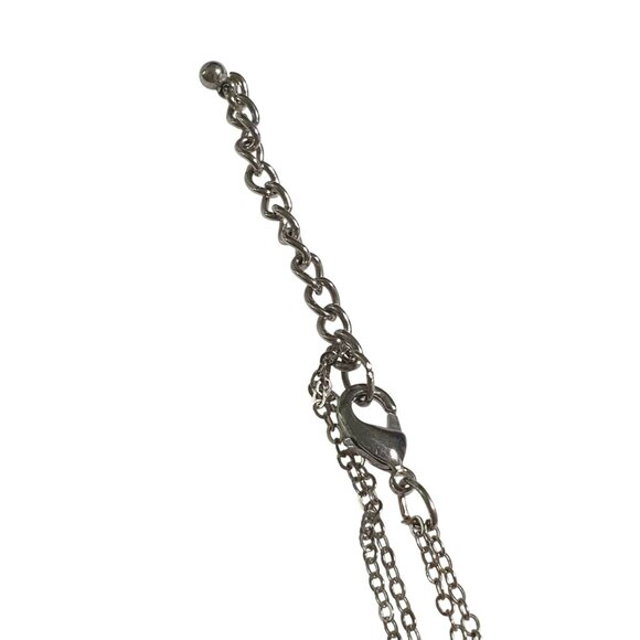 SAK Vintage Double Strand Clasp Blue Beaded Necklace Glass Crystal Mom Gift - Picture 4 of 5